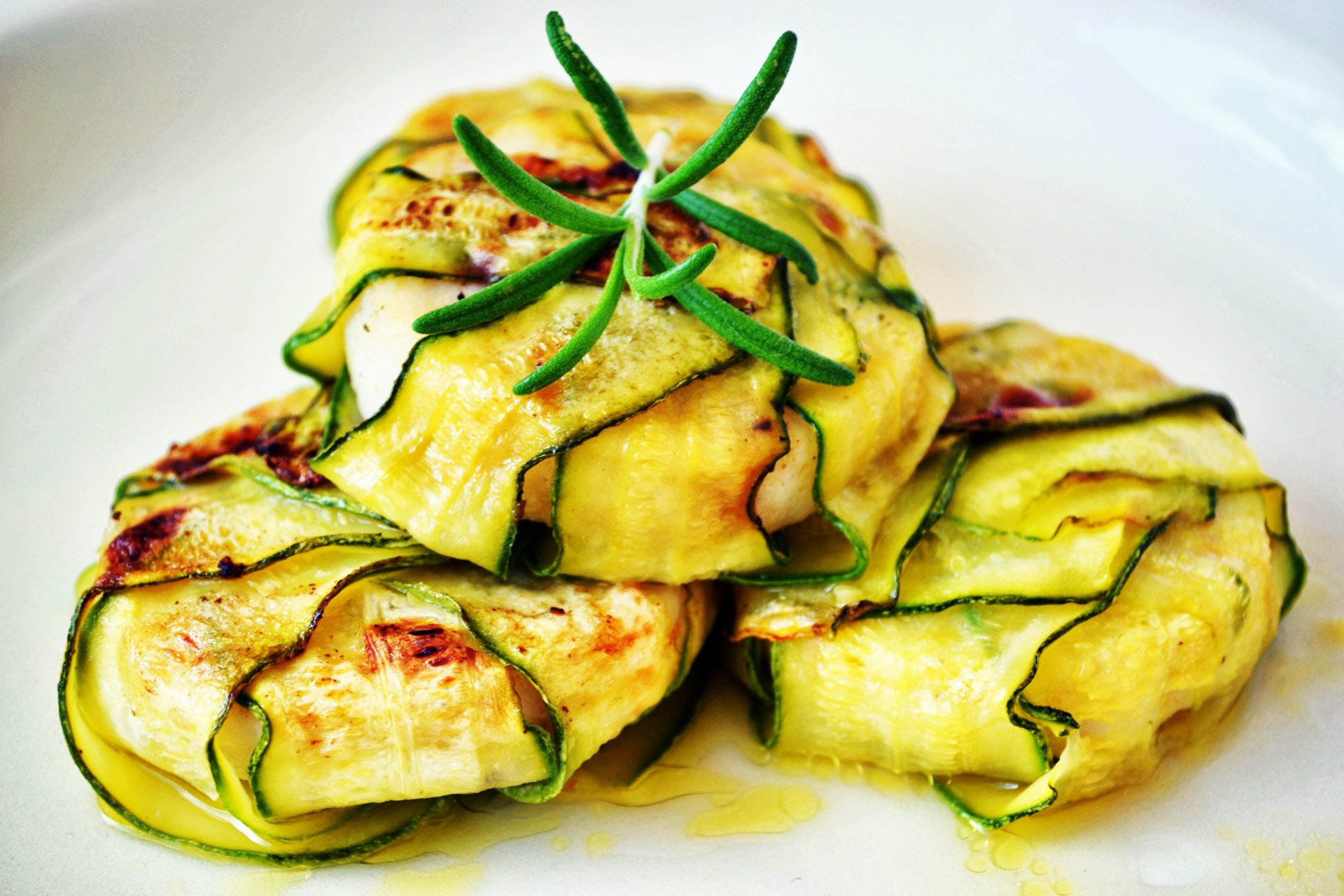 gegrilde courgette wraps