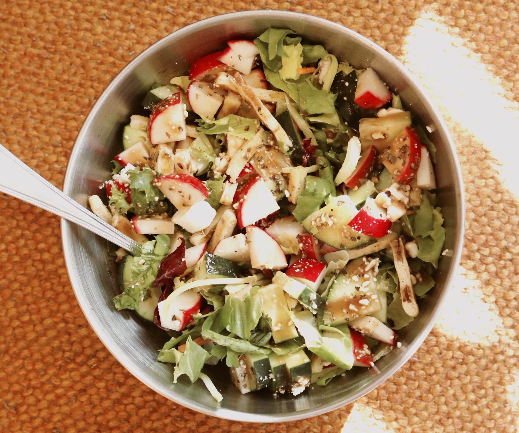 Frisse kip en appel salade