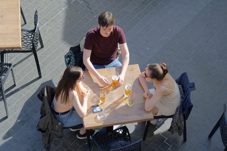 Witbier Op Het Terras